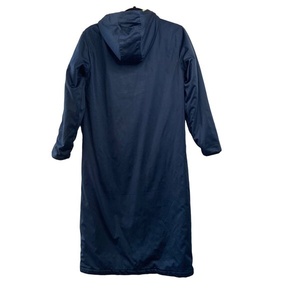 GREAT AUSSIE SWIM PARKAS Swim Robe Kids 14 Youth Long Navy Blue Parka Neon Green - Picture 3 of 14